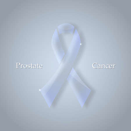 Vector Light blue ribbon in glass - prostate cancer, childhood cancer awareness symbolのイラスト素材