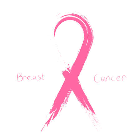 Icon Breast Cancer isolated.のイラスト素材