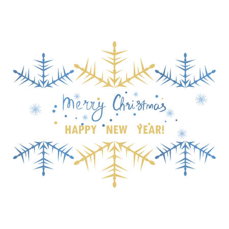 Snowflakes border for Your designのイラスト素材