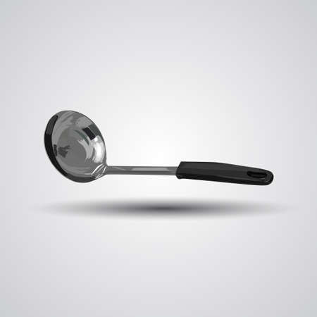 Illustration of a ladle isolated on a white backgroundのイラスト素材