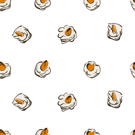 sushi seamless background. Sushi seamlessのイラスト素材