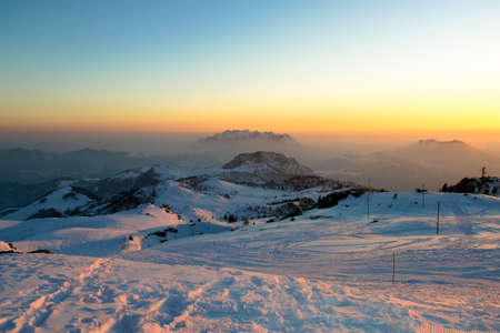 view at sunsetの写真素材