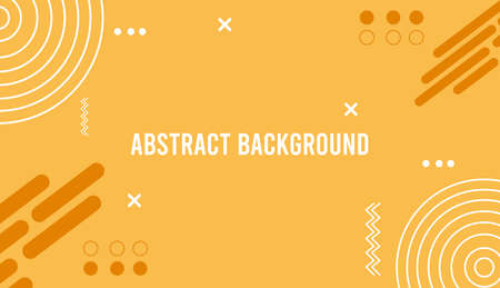 Flat geometric background with orange color, perfect for office, banner, landing page, background,...