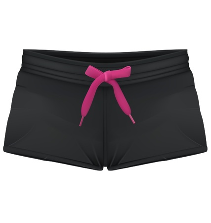 Female sport shorts templateのイラスト素材