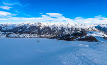 French Alps in Auron, South of France