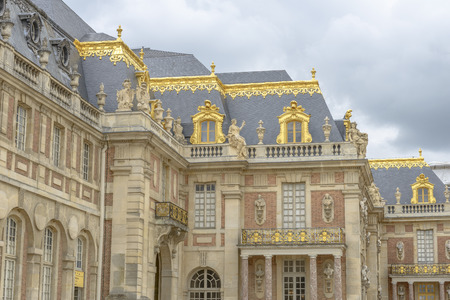 Versailles Chateau exterior near Paris, Franceのeditorial素材