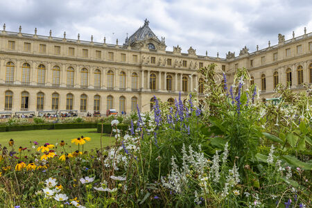 Versailles Chateau and gardens view near Paris, Franceのeditorial素材