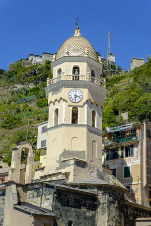Vernazza, Cinque Terre (Italian Riviera, Liguria) at dayのeditorial素材