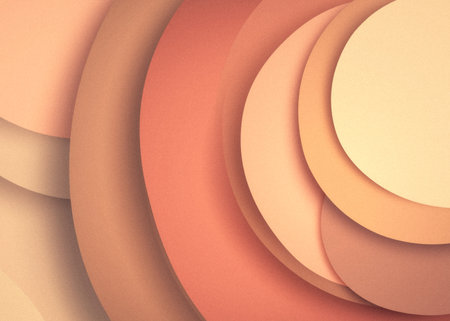 abstract orange and brown paper layers background.の素材
