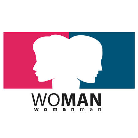 Woman and Manのイラスト素材