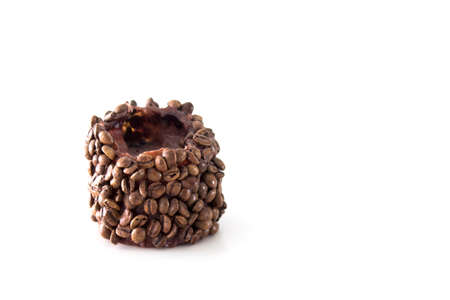 Isolated Coffee Beans Candleの写真素材