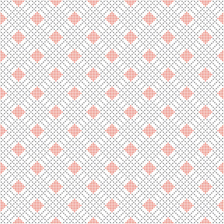 Seamless geometric pattern.An endlessly repeating dotted texture.Background with diagonal elements. Surface for wrapping paper, shirts, cloths.Vector illustration.のイラスト素材