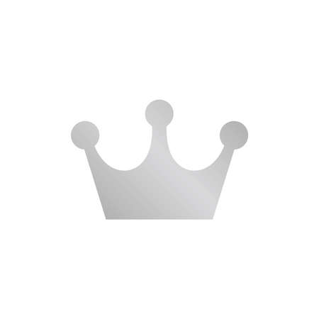 Silver crown icon.のイラスト素材