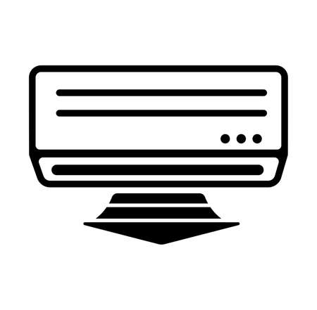 Air conditioner iconのイラスト素材
