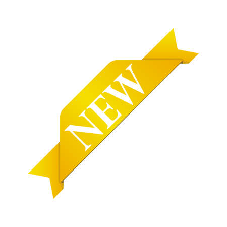 New banner icon in goldのイラスト素材