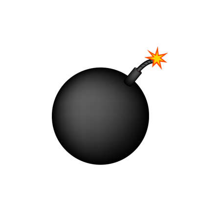 simple bomb illustrationのイラスト素材