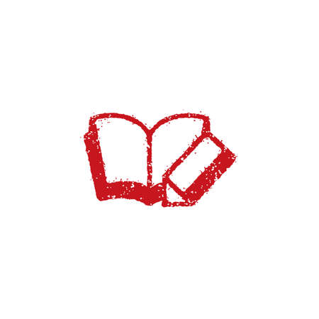 rubber stamp icon (for teachers using at school)のイラスト素材