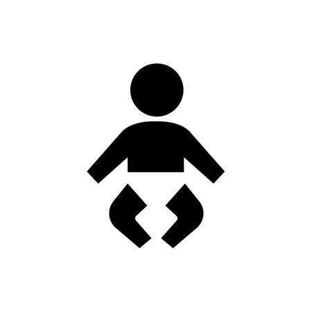 baby and nursery room icon / public information symbolのイラスト素材