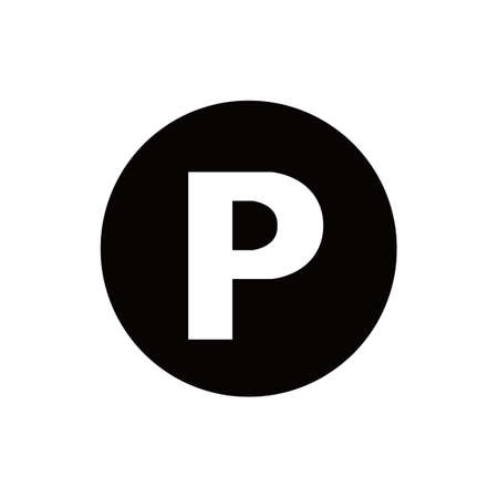 parking icon / public information symbolのイラスト素材