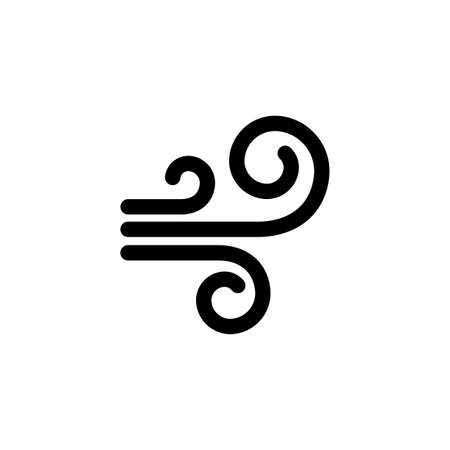 Weather icon (strong wind, gale)のイラスト素材