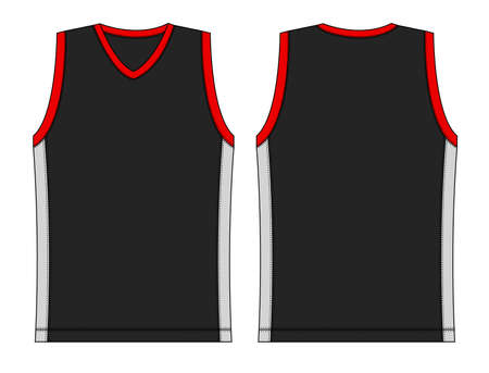 Tank Top/Basketball uniform template illustrationのイラスト素材