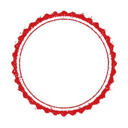 Vector stamp stamp template illustration set (no text/ text space)のイラスト素材