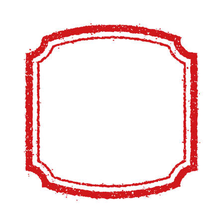 Vector stamp stamp template illustration set (no text/ text space)のイラスト素材