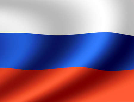 Waving national flag illustration (russia)の写真素材