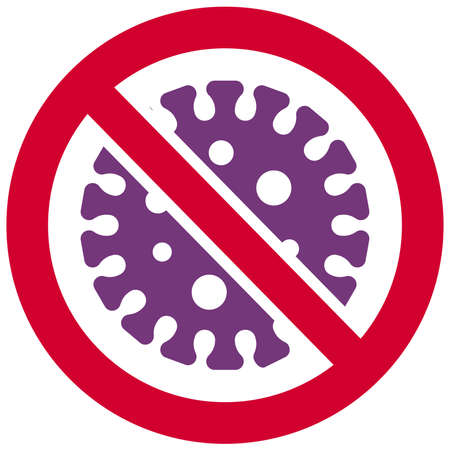 Corona virus (covid-19 ) / flu / influenza prevention vector icon illustrationのイラスト素材