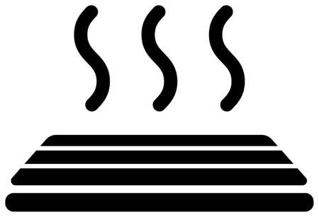 Floor Heating / Home Appliance , Furniture Vector icon licerationのイラスト素材