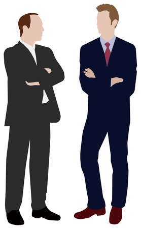 People (daily common life ) silhouette vector illustration / business personのイラスト素材