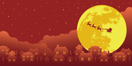Merry christmas banner vector illustration (no text)のイラスト素材