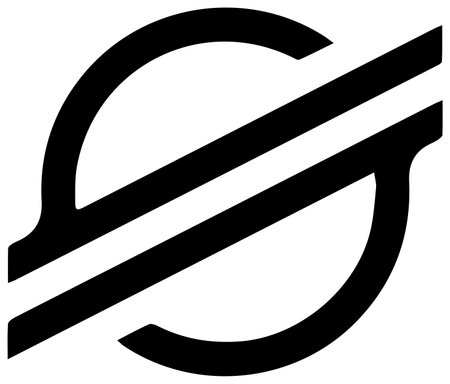 Popular cryptocurrency (altcoin) icon vector illustration / Stellar[XLM]のイラスト素材