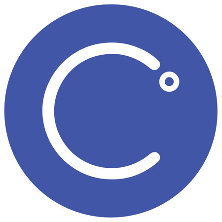 Popular cryptocurrency (altcoin) icon vector illustration / Celsius[CEL]のイラスト素材