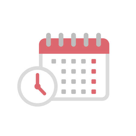 Schedule, task management vector icon illustrationのイラスト素材