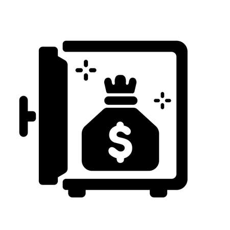 Vault ( money protection ) vector icon illustrationのイラスト素材