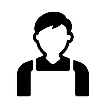 Shop staff vector icon illustrationのイラスト素材