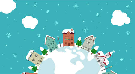 Happy holidays , Merry christmas vector banner  illustrationのイラスト素材