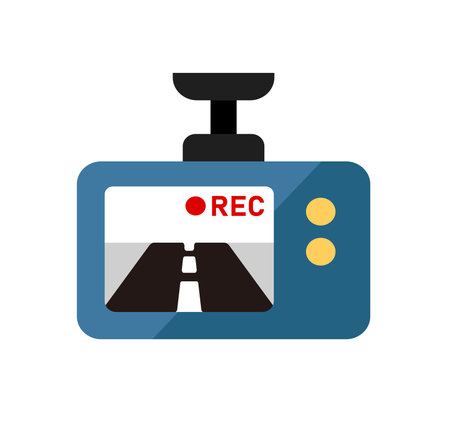 Car drive video recorder vector icon illustrationのイラスト素材