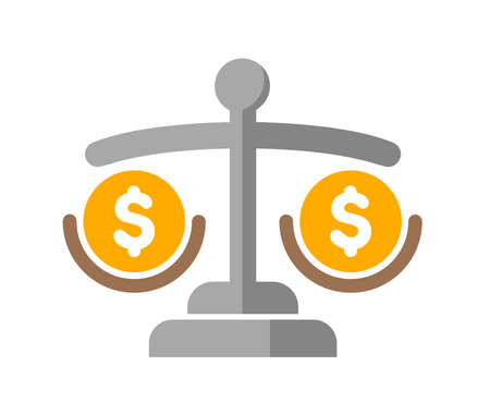 Money balance vector icon illustrationのイラスト素材