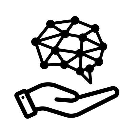 AI ( artificial intelligence) / innovation technology iconのイラスト素材