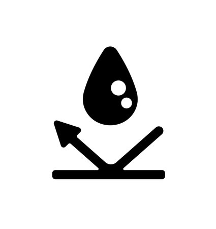 Waterproof ( water protection ) vector icon illustrationのイラスト素材