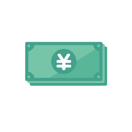 bill , money , exchange and cash icon (japanese yen | JPY)のイラスト素材