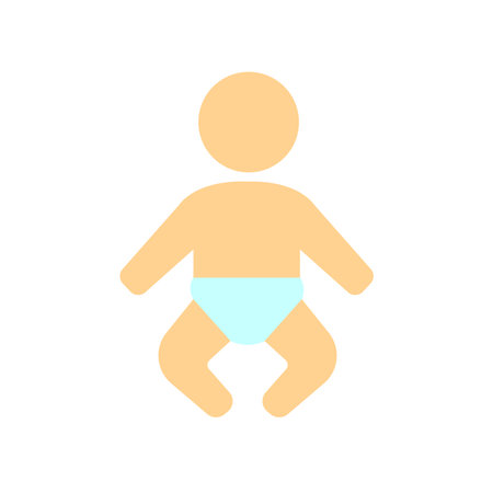 Baby, nursery room vector iconのイラスト素材