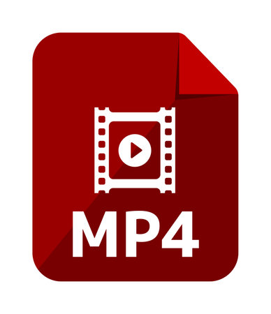 File formats vector icon illustration | .MP4のイラスト素材