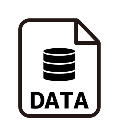 Various file type vector icon illustration | Dataのイラスト素材