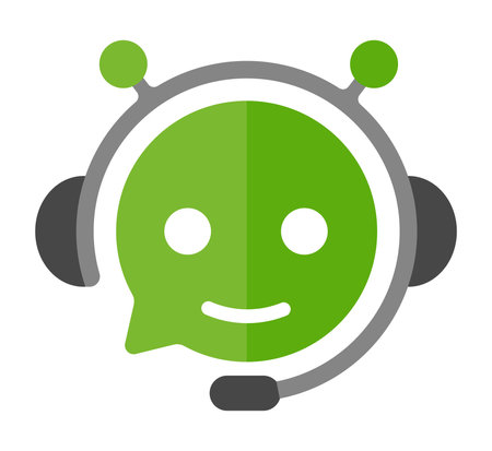 AI chat bot vector icon illustrationのイラスト素材