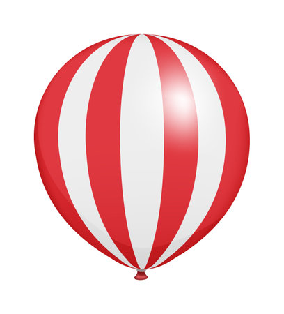 Rubber balloon illustration with simple pattern (realistic)のイラスト素材