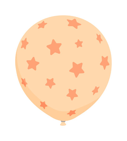 Rubber balloon illustration with simple patternのイラスト素材
