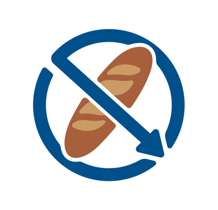 Gluten free ( Low carb )  vector icon illustrationのイラスト素材